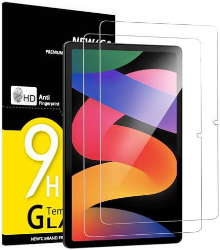 NEW'C 2 Pezzi, Pellicola Prottetiva per Xiaomi Redmi Pad SE 11 Pollici, Vetro Temperato, Senza Bolle, Durezza 9H, 0,33mm Ultra Trasparente, Ultra Resistente