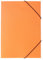 FRETONBA Postmappe A4 Schule, 10er Eckspannermappen a4, Sammelmappe, Papphefter mit Gummizug, aus Kunststoff, Ordner für Büro und Schule, Dokumentenmappe Hohe Ladekapazität Orange