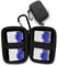 CASEMATIX Travel Case for Contact Lenses - Fits 12 Daily Disposable Contacts in a Compact Dual-sided Storage Case with Clip On Carabiner