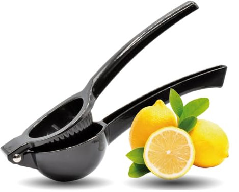 Handpresse Handsaftpresse Schwarz Zitruspressw Zitronen und Limetten - Zitronenpresse - Squeezer für Küche, Bar, Restaurant, Sicher und Langlebig
