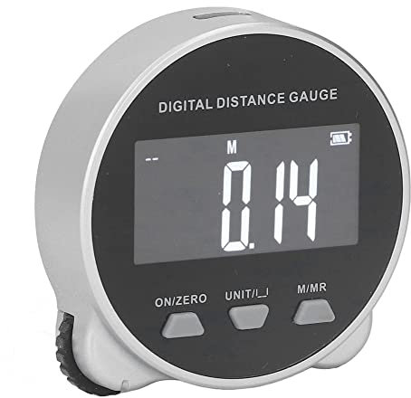 Wlauqueta Digitales Messgerät, elektronisches Rolllineal, hohe Präzision, 656 Fuß mit LCD-Display, elektronisches Lineal-Messwerkzeug