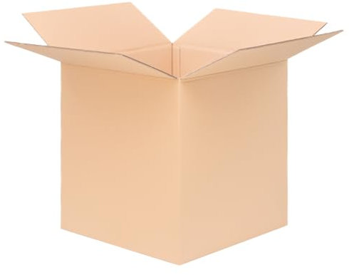 verpacking Faltkartons 500 x 500 x 500 mm Braun (Innenmaß 488 x 486 x 479 mm) KK 121 2-wellig Großer Versandkarton DHL Paket DPD GLS Hermes Paket stabile Kartons (30 Stück)