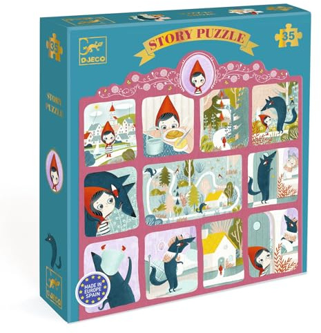 Djeco Puzzle Märchen Rotkäppchen - 35 Teile - FSC Mix