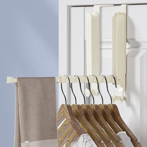 Lot de 2 Porte Manteau Porte, Crochet De Porte en Acier Inoxydable, Cintre Pliable, Portemanteau Pliable, Porte Manteau Porte pour Accrocher Vêtements, Foulards, Sacs et Couronnes de Noël