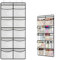 HNFKOZ 1Pcs Over Door Storage Organiser, 10 Large Mesh Pockets, Gray, Minimalist, Storage Organizer