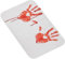 Jorzer Halloween-Badematte mit Blut blutige Handabdrücke rutschfeste und saugfähige gruselige Halloween-Badematte für Badezimmer 59,9 x 40,3 cm Blutflecken gruselige waschbare Badvorleger