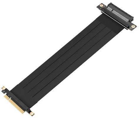 GINTOOYUN PCI-e X8 Vertical PCI Express 3.0 X8 Extension Adaptateur Cavalier 180 degrés pcie - x8 mâle vers 180 degrés pcie-x8 Femelle Carte Graphique rallonge (11,42 Pouces)(Style 2)
