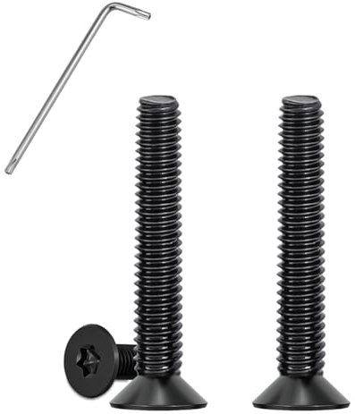 Vis à Tête Fraisée Noir 30 Pièces,M4 X 30mm Vis Torx En Acier Inoxydable 304, Vis à Métaux Visserie,Vis Inox Filetage Complet,pour L'équipement De Machine Et Les Meubles à La Maison