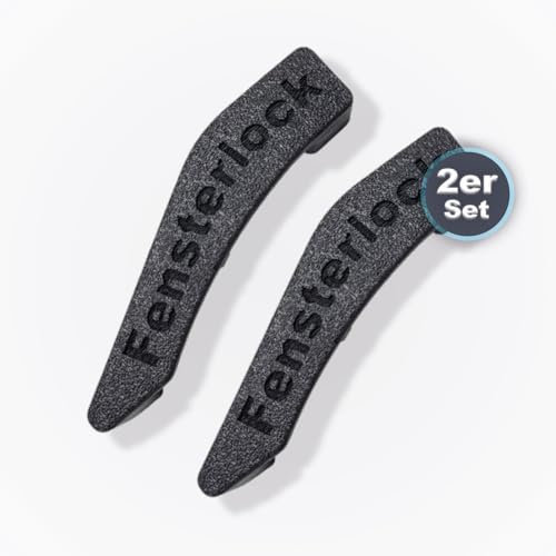 3D-Druck Camper Fenstersicherungen in Schwarz/Einbruchschutz/Verriegelung für Dometic Seitz Fenstergriffe - patentierte Sicherung für Wohnmobil- und Wohnwagenfenster (Typ 5, 2er Set rechts)