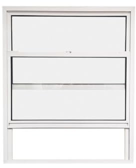 pujindu Ventanas Para Cobertizos, Persianas De Lamas Abiertas De Aleación De Aluminio, Panel De Mampara De Vidrio Corredizo Con Marco De Guillotina De Aleación De Aluminio(Blanco,47.2x23.6in/120x60cm)