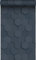 Origin papier peint hexagone 3d bleu foncé 53 cm x 10.05 m Wallcoverings