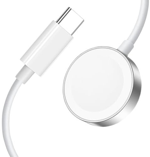 Jurqqer Smartwatch Charger to Type C Cable Compatible with Apple Watch Charger 1M/3.3ft Wireless Fast Charging Magnetic Dock for iWatch Series 10 9 8 7 6 5 4 3 2 1 SE Ultra,38/40/42/44mm