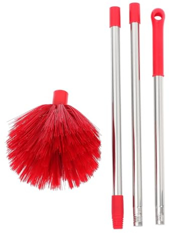Beaupretty Cepillo Para Telarañas Con Mango Largo De 1.4 M, Cerdas Rígidas, Herramienta De Limpieza Ligera Para Techos Altos, Ventiladores y Exteriores, Uso Doméstico y Profesional