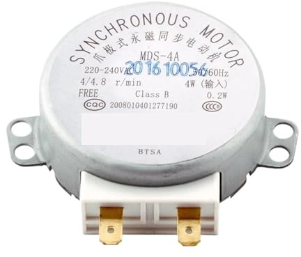 Moteur synchrone de four à micro-ondes avec bornes à 2 broches, Compatible avec Midea, micro-ondes 220-240V