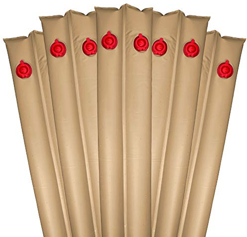 Pool Mate 1-3809-20-TAN-05BX Pool Cover Water Bags, 5-Pack, 8 ft. Tan Double Chamber, 20 Gauge