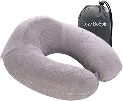 Homely Lee - Almohada de viaje de espuma viscoelástica para el cuello, almohada de apoyo y paquete rápido ligero para acampar, cojín de descanso para dormir