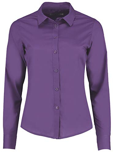 Kustom Kit Women's Poplin Shirt, Purple (Purple Kk-PPL-), 18