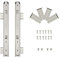 FRMSAET Heavy Duty 305/355/405/455 mm Thickness Steel Construction Ball Bearing Keyboard Slides Keyboard Drawer Slides Tray Accessories Cabinet Furniture Hardware Rails (405mm, Silver)