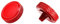 Ares Foto® Ergonomischer Auslöser *Kupfer & Kunstleder* Auslöseknopf Soft Release Button für Fujifilm Leica Canon Nikon Sony Olympus *ROT*