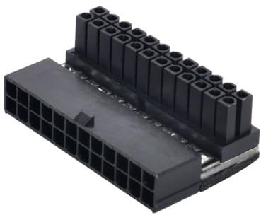 chenyang ATX 24Pin Power 90 Grad abgewinkelt Richtungsänderung Adapter Mainboard Motherboard für Desktops PC Versorgung
