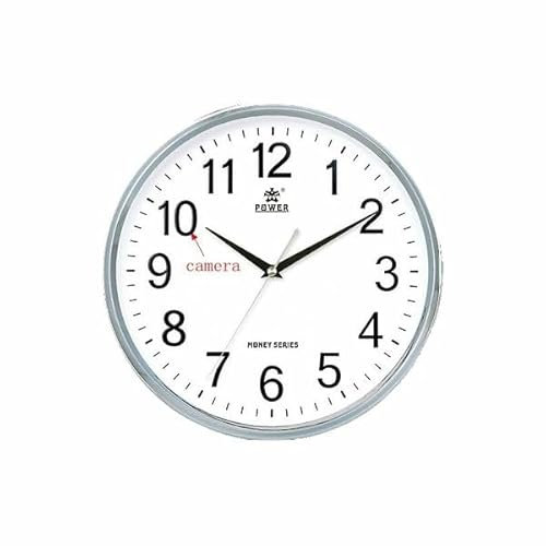 Orologio con telecamera spia Full HD 1080P WiFi Rotondo Beige