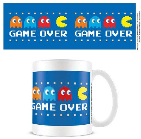 empireposter Pac-Man - Game Over - Keramik Tasse - Größe Ø8,5 H9,5cm + 1 Lizenz Keramik Tasse - Größe Ø8,5 H9,5 cm