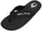 GRILL OR DIE Unisex Zehenstegpantolette Zehentrenner Sandale, Farbe:schwarz, Größe:43 EU