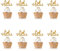 SWHATYW 48 Stück Glitzer-Cupcake-Topper Eid Mubarak Ramadan Kareem Partyzubehör islamische muslimische Party-Dekorationen