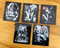PIN UP Black & White 6er Set Aufkleber Sticker Tattoo Marilyn Monroe Auto Se51
