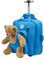 Cabin Max Underseat Children's Bear Bag 30L 45x36x20 cm Easyjet Size - Trolley Backpack with Removable Bag (Blue)