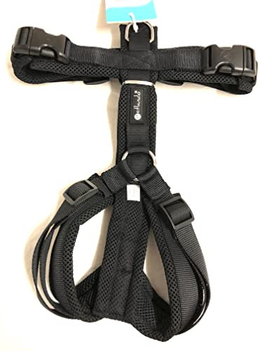 Petlando Brustgeschirr Mesh Y-Comfort schwarz L (Halsumfang 46-80 cm, Brustumfang 56-82 cm)