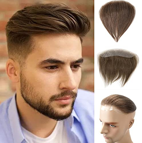 Lordhair Toupet Herren - Europäisches Echthaar Toupet, V-LOOP Skin Toupet für Männer, Toupet Echthaar Männer