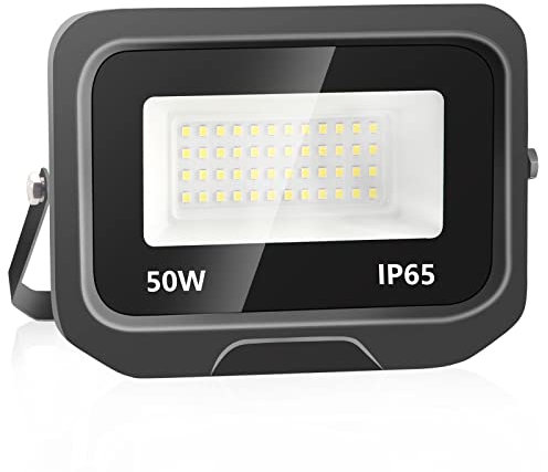 loyal 50W LED Strahler Außen 3000K Warmweiß, Superhell 5000LM LED Außenstrahler, Hochwertiger Aluminium-Druckguss, IP65 Wasserdicht LED Sicherheitsleuchte für Gärten Garage Hinterhof Flur