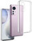 REY Cover in Gel TPU Trasparente per XIAOMI 12 Lite, Ultra Sottile 0,33 mm, Morbido Flessibile, Custodia Silicone