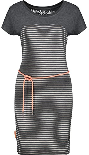 ALIFE and Kickin Kleid Sommerkleid ClarissaAK B Dress – Damen Jerseykleid Knielang – Bequem & Stylisch für Alltag & Freizeit – Freizeitkleid