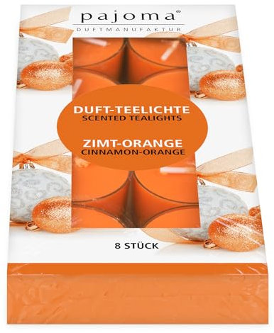 Scented tea lights Cinnamon- Orange, Set