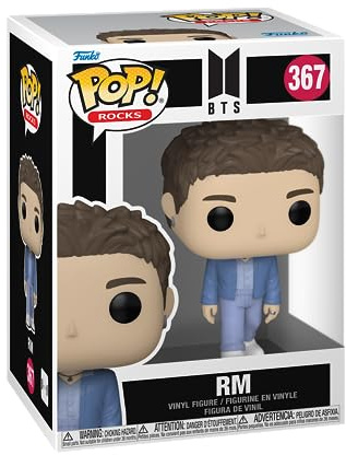 Funko POP! Rocks: BTS - RM | Official Merch - Collectable Vinyl Figurine for Shelf Display - Birthday Gift Idea for Fans and Collectors