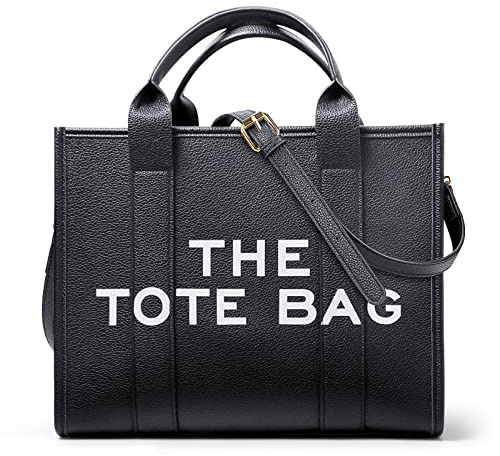 DKIIL NOIYB Leather Tote Bags for Women, PU Leather Tote Bags for Women Large Capacity 13inch Tote Bag Crossbody Bag with Zip Handbag Tote Purse for Office Travel School