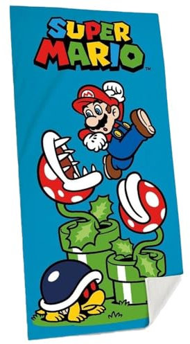 Kids Euroswan Toalla Algodón Super Mario 140x70cm