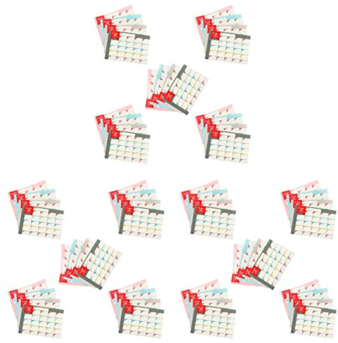 Operitacx 60 Blatt Wandkalender Poster 100 Tage Countdown-zeitplan Countdown-wand-organizer Täglicher Wandplaner Monatlicher Wandkalender Tägliches Verhaltensdiagramm 100-tage-wand Aufkleber