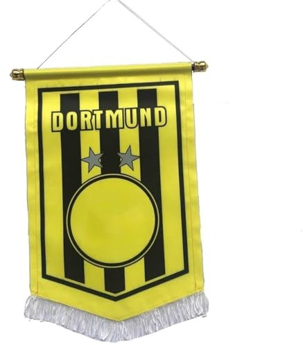 Fußball-Flagge zum Aufhängen, für drinnen und draußen, für Schlafzimmer, Club, Bar, Fanartikel (Dortmund)