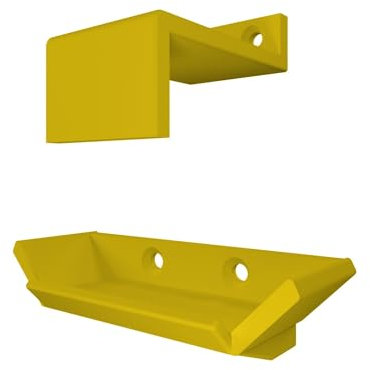 Wandhalterung kompatibel für Bosch AL 1830 CV Akku 18V Ladegerät - Gelb