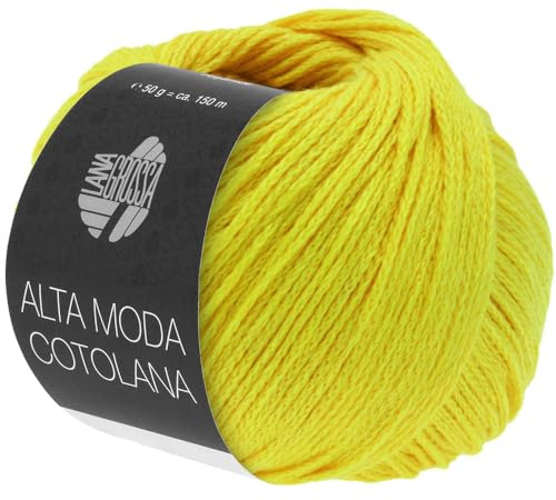LANA GROSSA Alta Moda Cotolana | Edles Kettengarn aus 45% Schurwolle (Merino superwash), 45% Pima Baumwolle & 10% Polyamid| 50g Wolle zum Stricken & Häkeln | 150m Garn FB 54