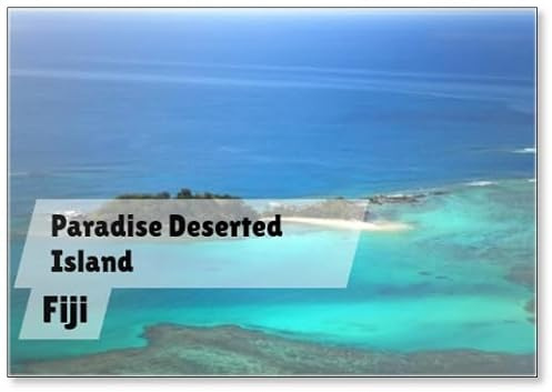Kühlschrankmagnet Paradies Deserted Island Fiji