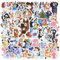 100 Stück Blue Aufkleber Kinder, Anime Sticker Kawaii Sticker, Wasserfester Vinyl Aufkleber für Laptop Scrapbook Skateboard