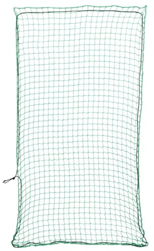 vidaXL Anhängernetz, Hängernetz mit Gummiseil, Abdecknetz für Anhänger, Transportnetz Ladungssicherungsnetz Gepäcknetz, Grün 7x3,5m PP