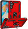 Coque pour Samsung Galaxy A15 Housse Antichoc avec Anneau Rotatif Aimant 360 Degrés Etui Magnétique Rigide Dure Armure Bague Support Renforcée (Rouge)