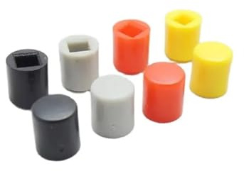30pcs A20 Tactile Push Button Switch Cap for Directional Push-button Switchs red black blue green yellow white grey(Gold)