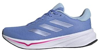 adidas Mujer Response Runner Shoes, Blue Fusion/Blue Spark Met./Shock Pink, 42 EU