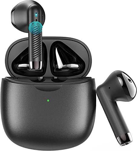Kuizil Wireless Earbuds, Earphones with Noise Cancelling Mic, HiFi Stereo Deep Bass Wireless Earbuds IPX7 Waterproof